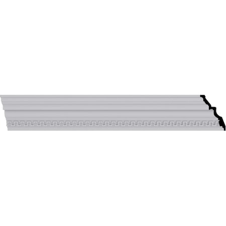 Ekena Millwork 4 3/4"H x 3 3/8"P x 5 7/8"F x 94 1/2"L Nestor Crown Moulding MLD05X03X06NS